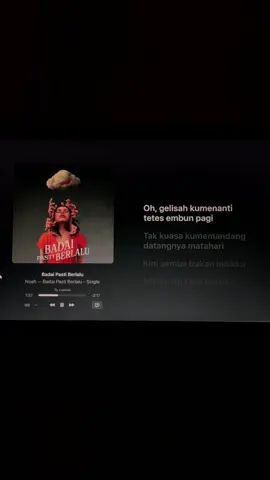 Kini semua bukan milikku #badaipastiberlalu #noahband #arielnoah #liriklagu #laguviral 