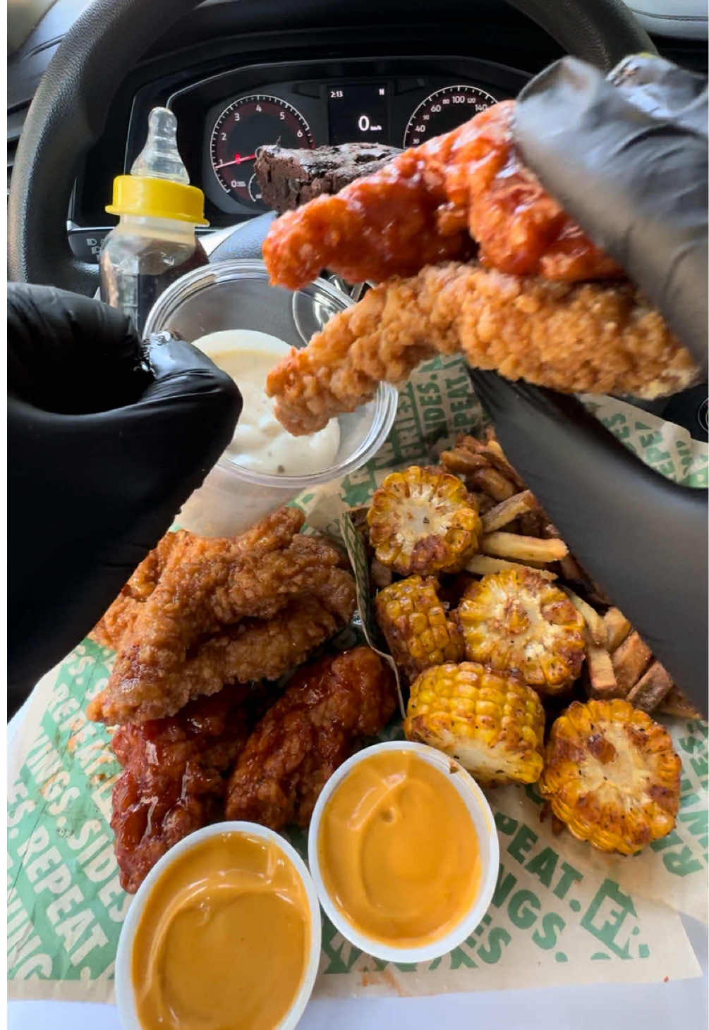 Wingstop feast!!🔥🍗 #Foodie #mukbang #eatingshow #pov #fyp #usfoodtok moe eats #asmr #usa @Wingstop 