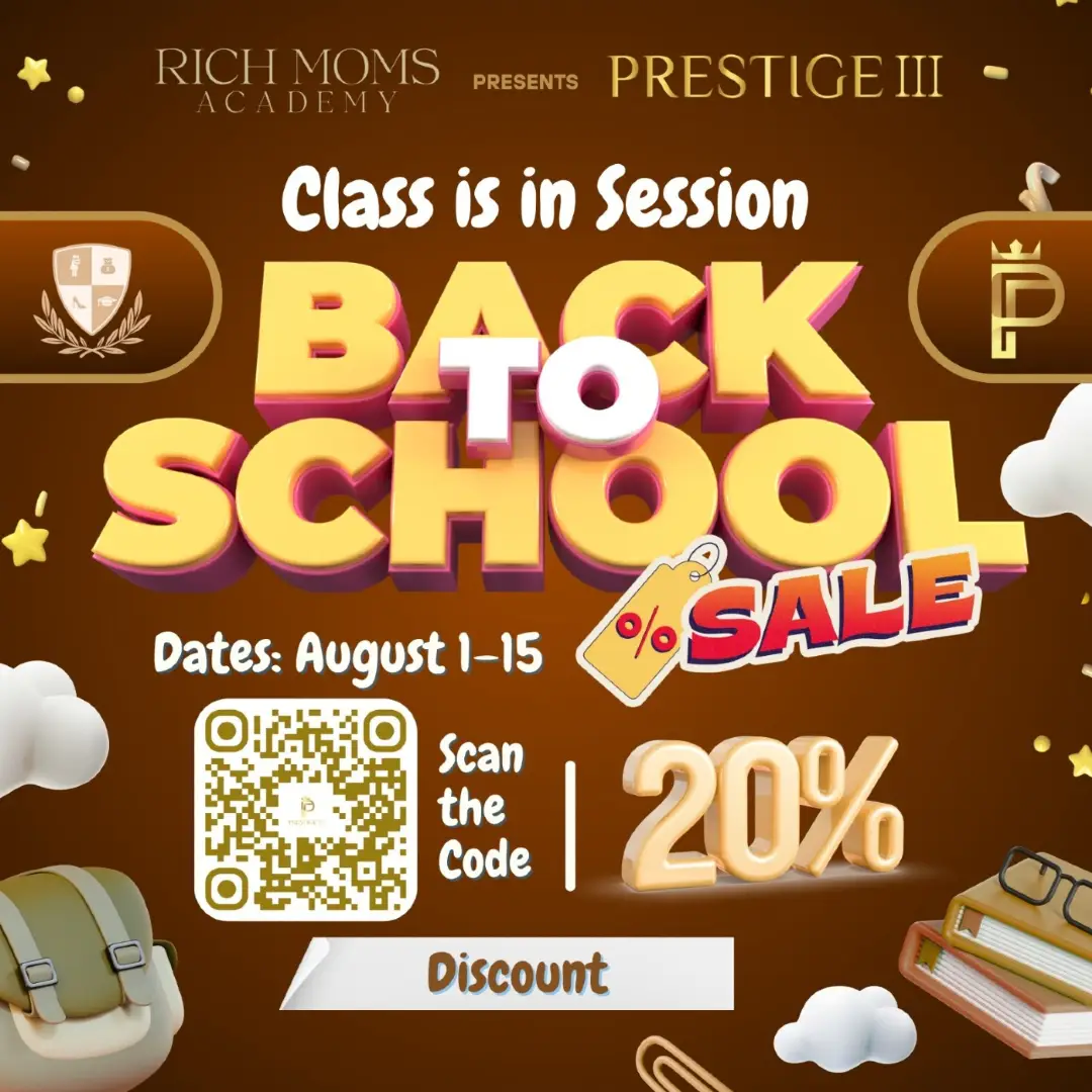 Class is officially in session 🎒✏️ and Rich Moms Academy is dropping a 20% discount just in time for Back to School! Whether you’re leveling up your tax game or just getting started, now’s the time to invest. 📚💻 Scan the QR code or comment “CLASS” to get the deal sent to your DMs!