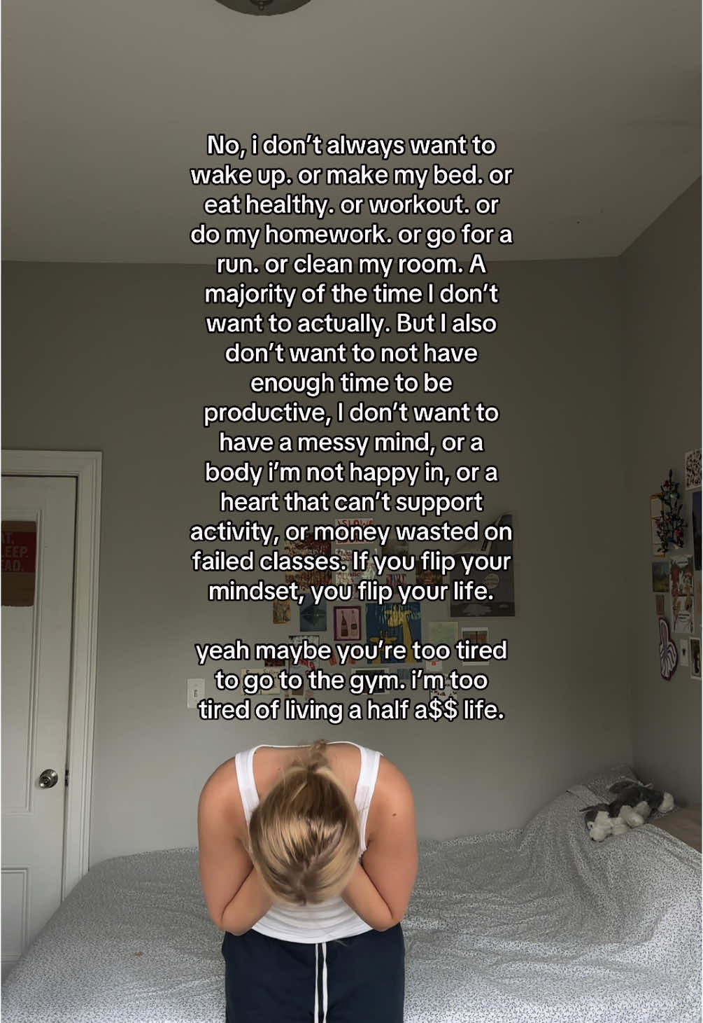 My take on dealing with lack of motivation for good habits.  #lifeinyour20s #healthyhabits #buildingmydreamlife 