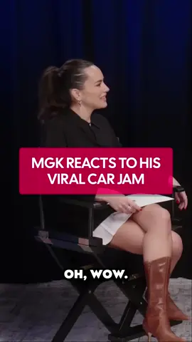 MGK getting caught vibing to his own song is actually so relatable like we've all been there jamming to our faves