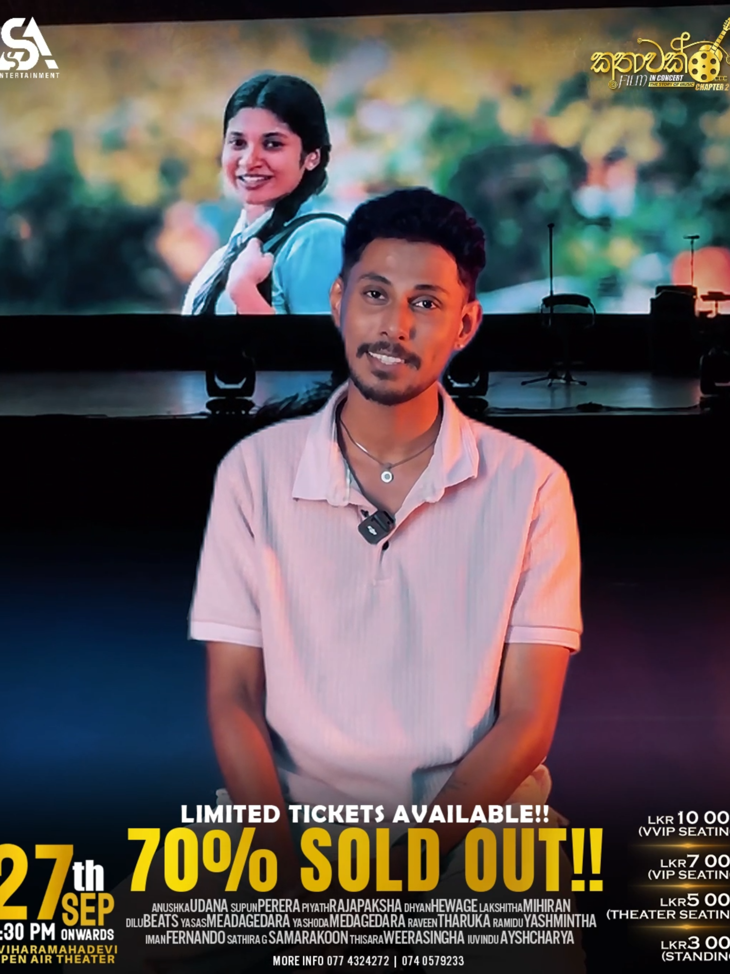 CONCERT එකක් ඇතුලෙ Film එකක්...🤍🕊️ 70% SOLD OUT‼️ 1000 SEATS ONLY‼️ ඔබේ සිනමාපත දැන්ම වෙන් කරවා ගන්න❕ 🔆Tickets Links - https://oneticket.lk/2YO011908AC3DCEF3C58A ⭕️More info & Bank tranfer bookings : 077 432 4272 074 057 9233 @raveentharukamusic @raveentharukafans #kathawak2025 #kathawakfilminconcert #Chapter2 #colombo #anushkaudana #supunperera #piyathrajapakse #sathiragsamarakoon #yasasmedagedara #Mihiran #dilubeats #dhyanhewagenewsong #ramidu #iman #uvindu #raveentharuka #thisraweerasingha #yashodamedagedara #nisalsathsara #apsaragunathilaka #himinathiadareka