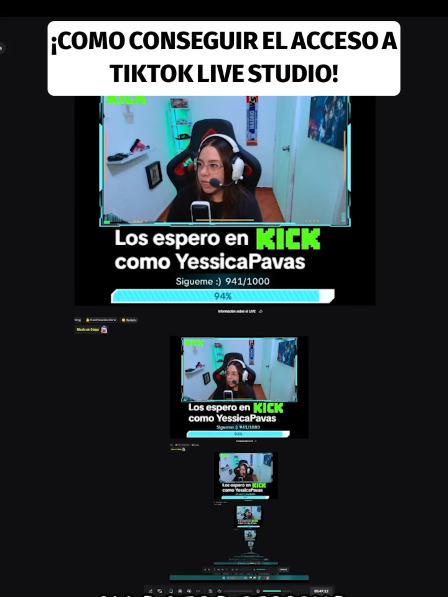 como obtener el ACCESO a TIKTOK LIVE STUDIO sin los 1000 seguidores #español #colombia #stream #consejo #kick #tiktoklivestudio #livestudiotiktok