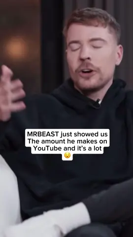 MRBEAST just showed us The amount he makes on YouTube and it’s a lot #mrbeast #mrbeastfans #podcast 