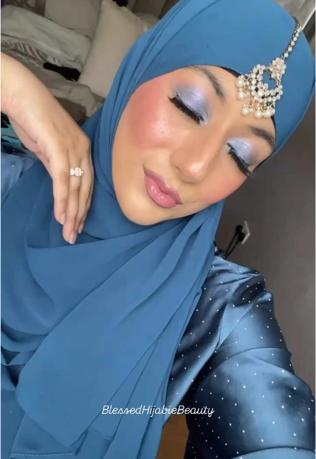 GRWM for a wedding - Allahuma Barik!a All product details linked on my ig post  #wedding #fyp #hudabeauty #makeup #microinfluencer 