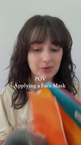 ASMR POV : Big sis applies a face mask for you! 💁🏻‍♀️✨💖 #asmr #fyp #asmrpov #foryoupage #asmrskincare #asmrskincareroutine #asmr_tingles 