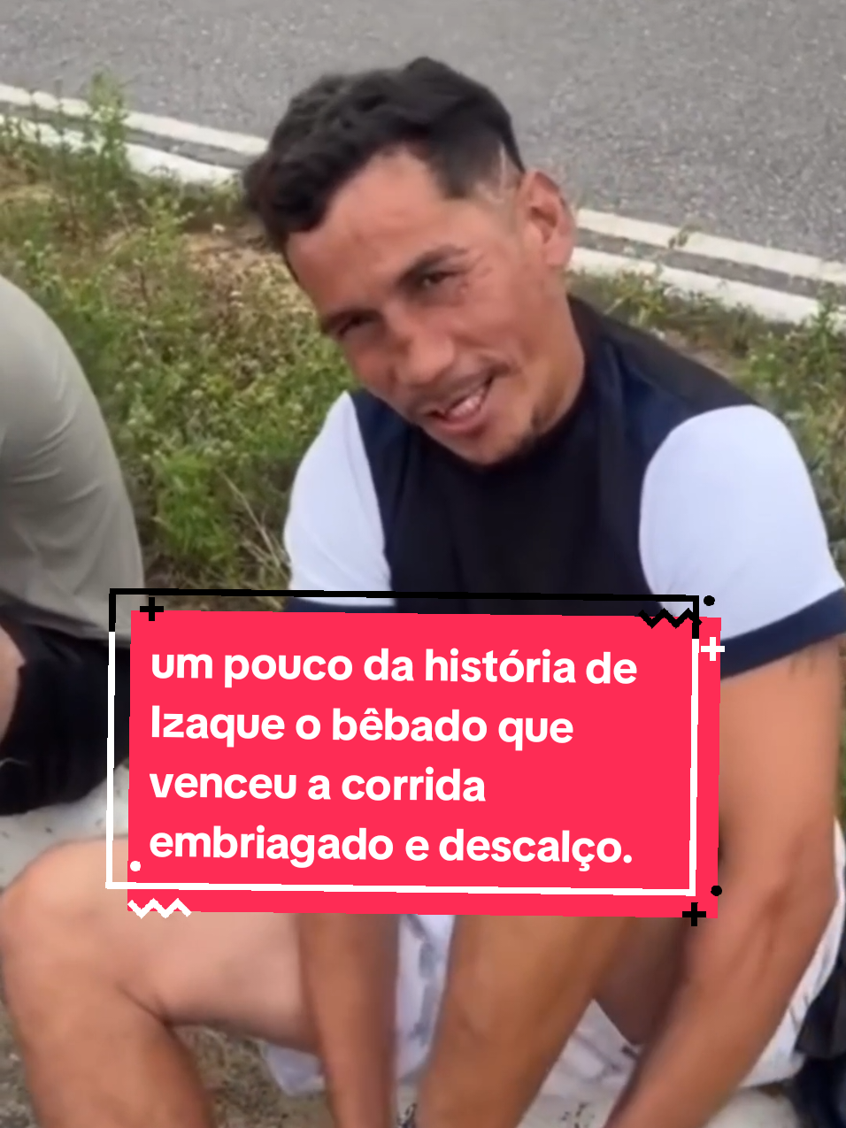 um pouco da história do Isaque o bêbado que venceu a corrida embriagado e descalço. #noticias #izaque #corrida #superação 