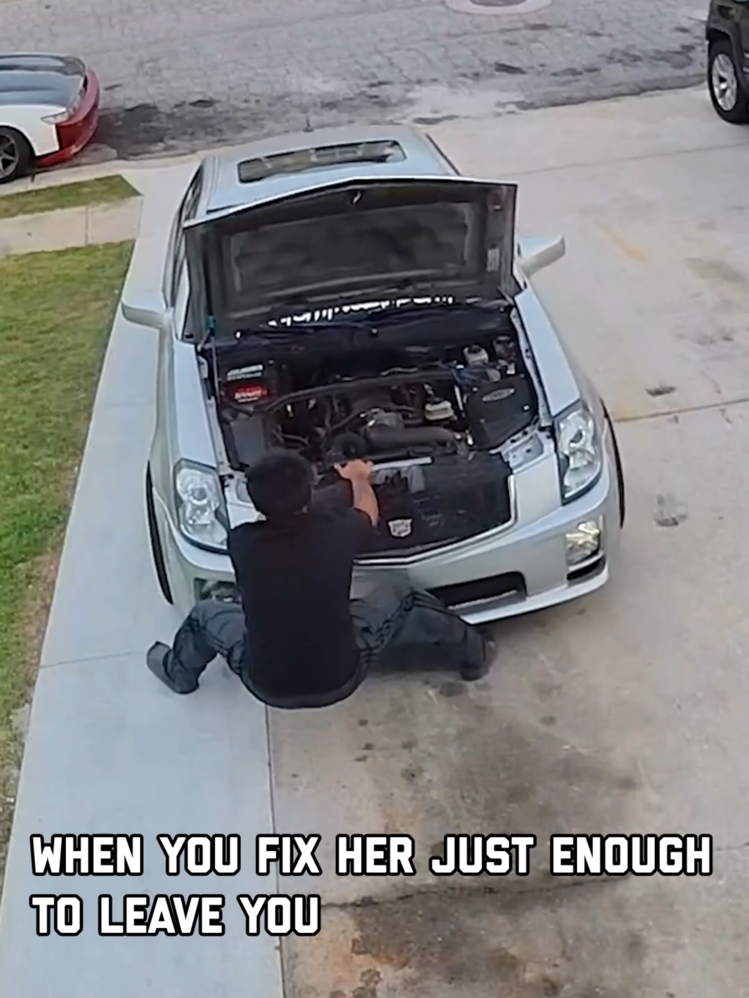 She didn’t even say thank you #fails #runawaycar #relationshipstruggles