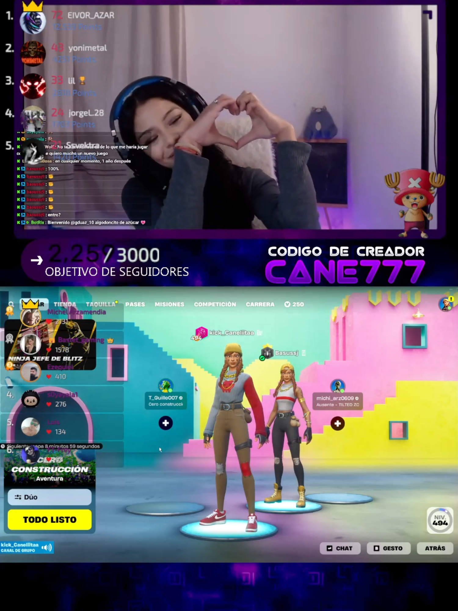 Cuando preguntan por que nadie habla en el chat... #fotnitegamer #streamer #comedia #fyp