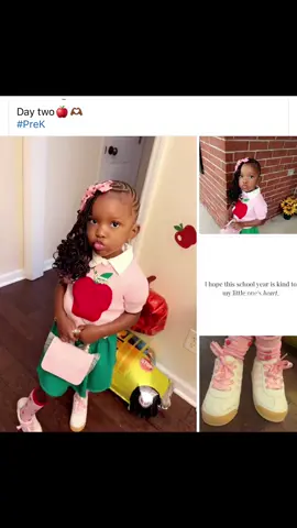 My sweet & sassy Gianna Marie 🍎 #momlife #PreK #fyp #schoollife 