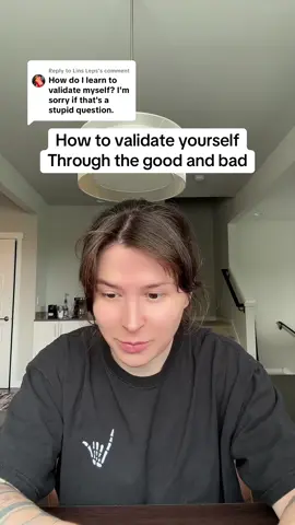 Replying to @Lins Leps Learning to validate yourself is an important piece of self growth and alot of us didn’t learn this skill! So don’t feel alone or stupid for asking this question at all!! It’s something that alot of people still haven’t worked on and it is such a simple tool to have in your tool box for when you do have a good day or when you have a bad day!! 🖤🖤🖤 #validation #selfgrowthjourney #selfgrowthtips #positiveselftalk 