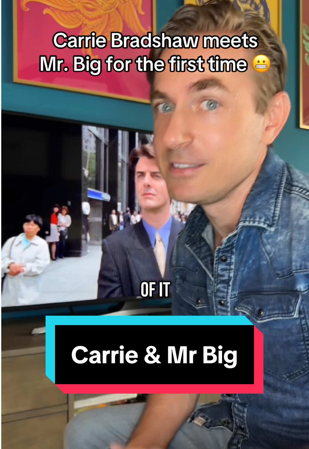 Replying to @Lila Carrie Bradshaw meets Mr. Big over a spilled purse filled with 🙊🙊 SatC was legendary #satc #carriebradshaw #andjustlikethat #mrbig 