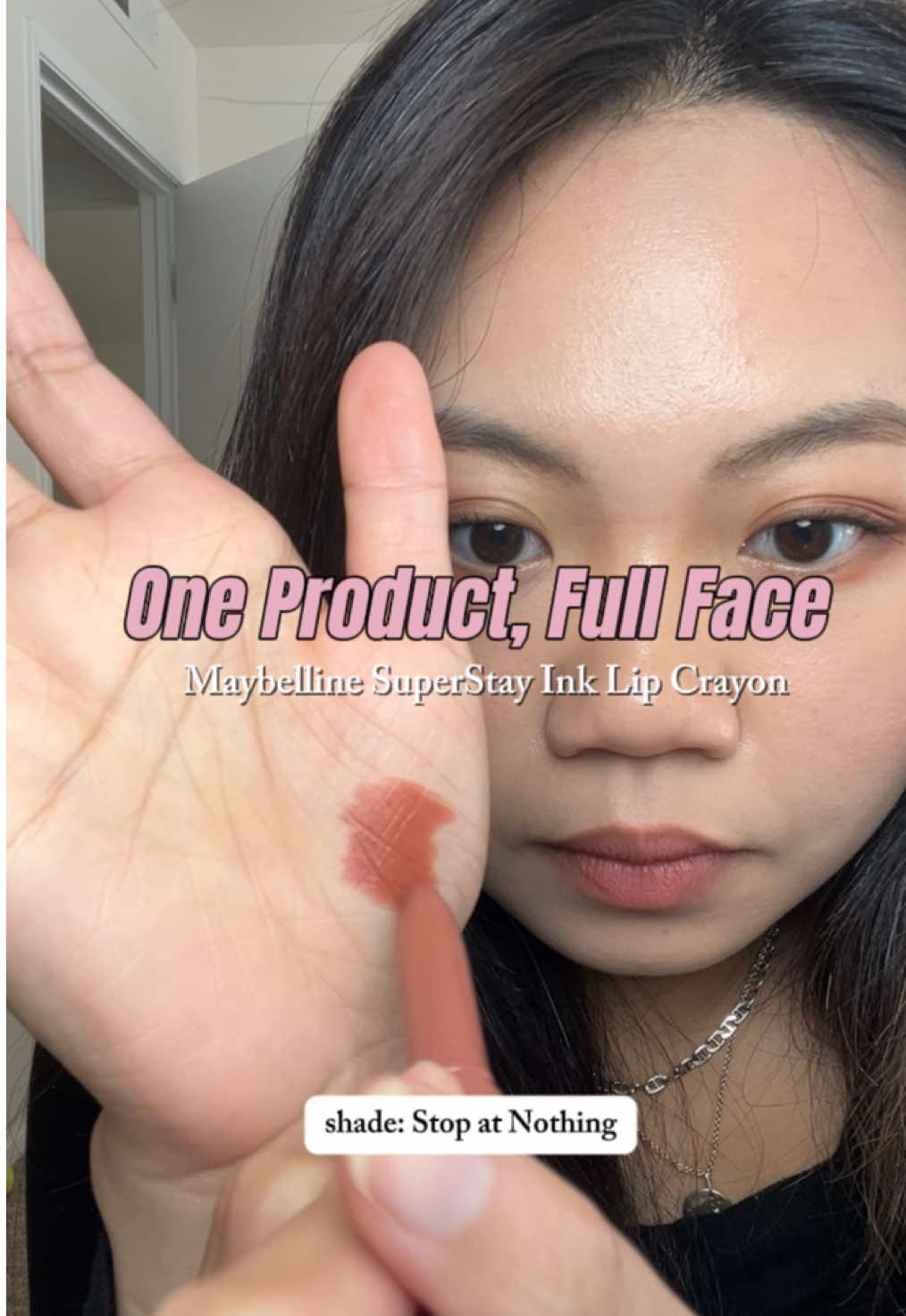 This is your sign to use your makeup however you want @Maybelline NY SuperStay Lip Crayon in Stop at Nothing  #creatorsearchinsights #makeup #makeuphacks #maybelline #makeuptok #blushhack 