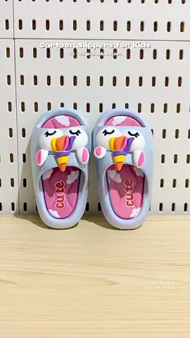 Unicorn Cartoon Slippers for baby Kids 💯 #unicorn #slippers #fyp 