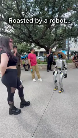 This robot can dish out some serious comedy burns. #robot #humor #comedy #roast