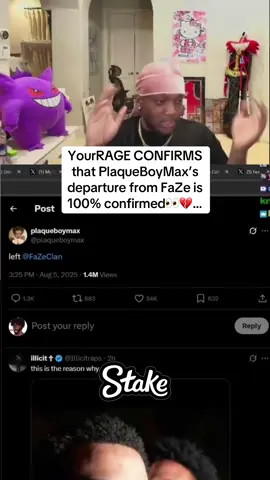 YourRAGE CONFIRMS that PlaqueBoyMax’s departure from FaZe is 100% confirmed👀💔… #yourrage #plaqueboymax #faze 