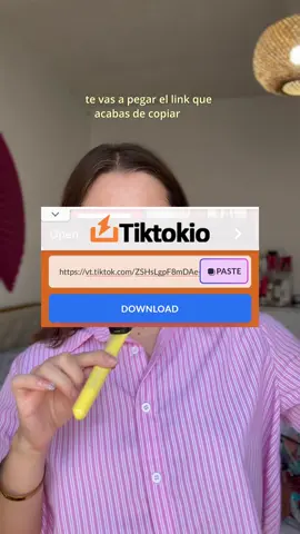 Guarda este video para cuando necesites descargar un tiktok sin marca de agua🩷🔗  #tiktokviral #tiktoksinmarcadeagua #descargarvideos #creatortips 
