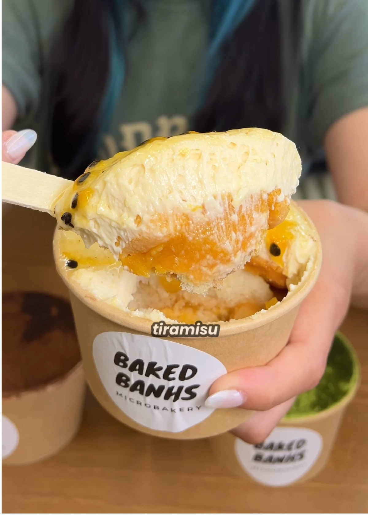 This is a tiramisu lover's dream! 😍  Ordered the Tiramisu Flight from @bakedbanhs where they specialize in classic desserts with an Asian flair! @ANNA got to try the Vietnamese Coffee, Matcha, Ube, and Mango Passionfruit Tiramisu! Decadent, rich, and the perfect combo for anyone with a sweet tooth! Catch them inside Santa Ana's @4thStreetMarket! 📍  Which one would you try?? #tiramisu #ube #matcha #coffee #vietnamese #dessert #mango 