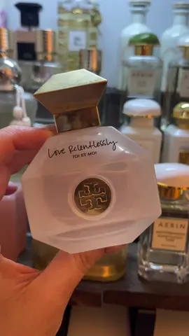 Scent of the Day Tory Burch Love Relentlessly  Sadly discontinued. @TORY BURCH  #sotd #scentoftheday #perfume #perfumetiktok #fragrance #BeautyTok #beauty 