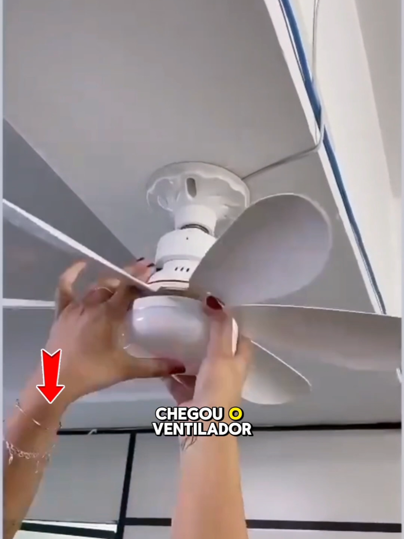 ventilador de teto com luz de led 