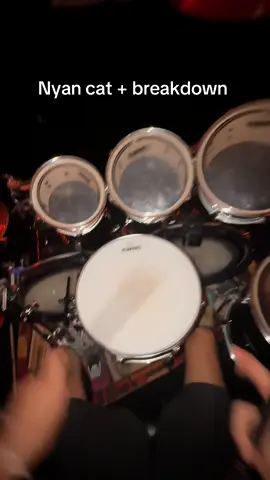 Nyan cat + breakdown 😼 #nyancat #musictok #drums #drumcover #drummer 