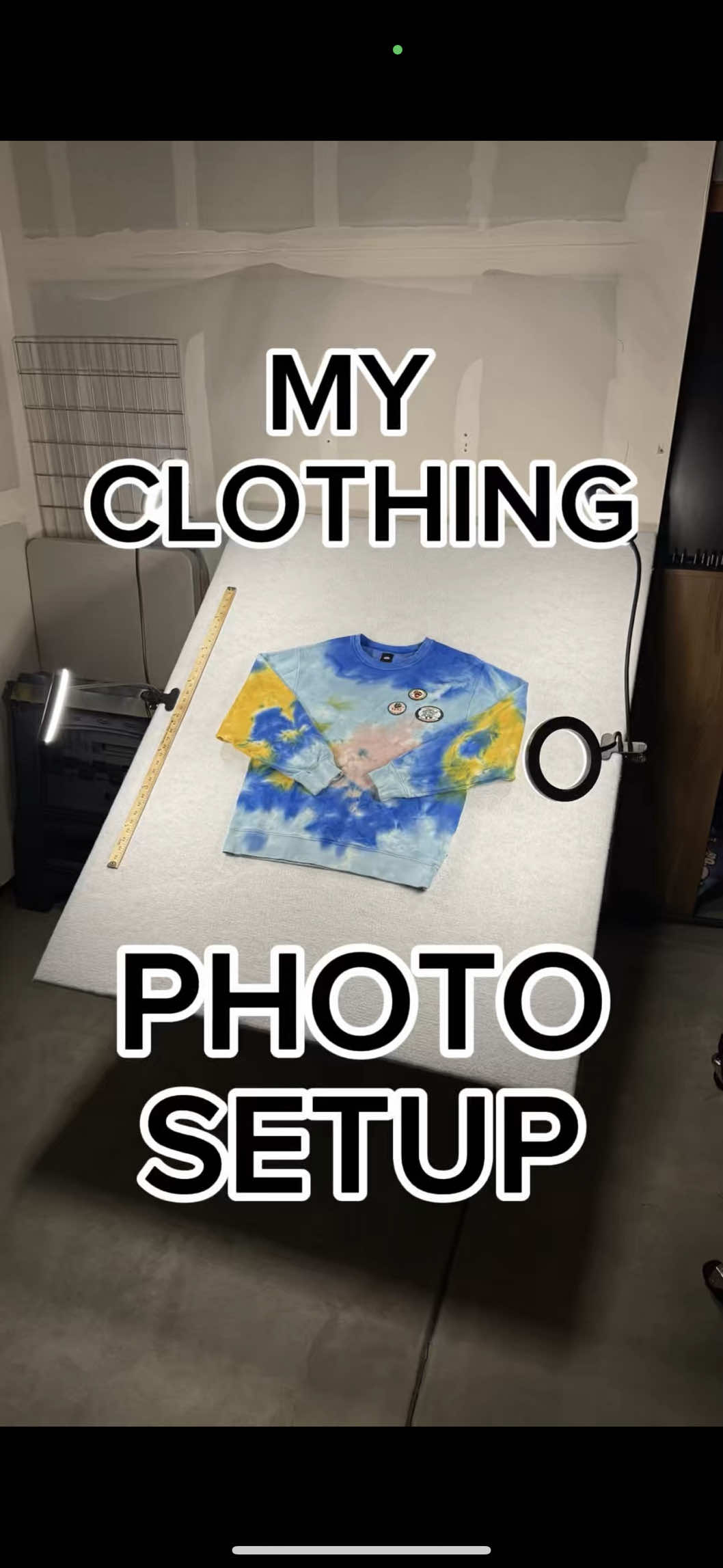 I receive a lot of questions about my clothing photography setup so I decided to make a video explaining how I made it. This is not my original idea, and there are some other variations to it. You can set yours up for whatever works best for you.  What really matters is a surface you can photograph on and good lighting! However you achieve that is up to you.  If you have any questions about this setup or if you have any recommend recommendations, please let me know in the comment section.  If you’re interested in more reselling content, make sure you give me a follow. Thanks for watching and I’ll see you in the next video.  #reseller #ebayreseller #sidehustle #sellingstuffonline #sellonebay #onlinesellingtips #thriftstorefinds #photographytips #resellingbusiness #itemstoresell #photographysetup #sellonebay 