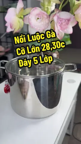 Nồi Luộc Gà Elmich Cỡ Lớn Size 28,30cm Đáy 5 Lớp #giadung #tiktokviral #reviewdonha #donhabep #elmich #noiluocga #noiluocgainox #noiluocga5day #noiluocgabeptu #noiluocgaelmich 