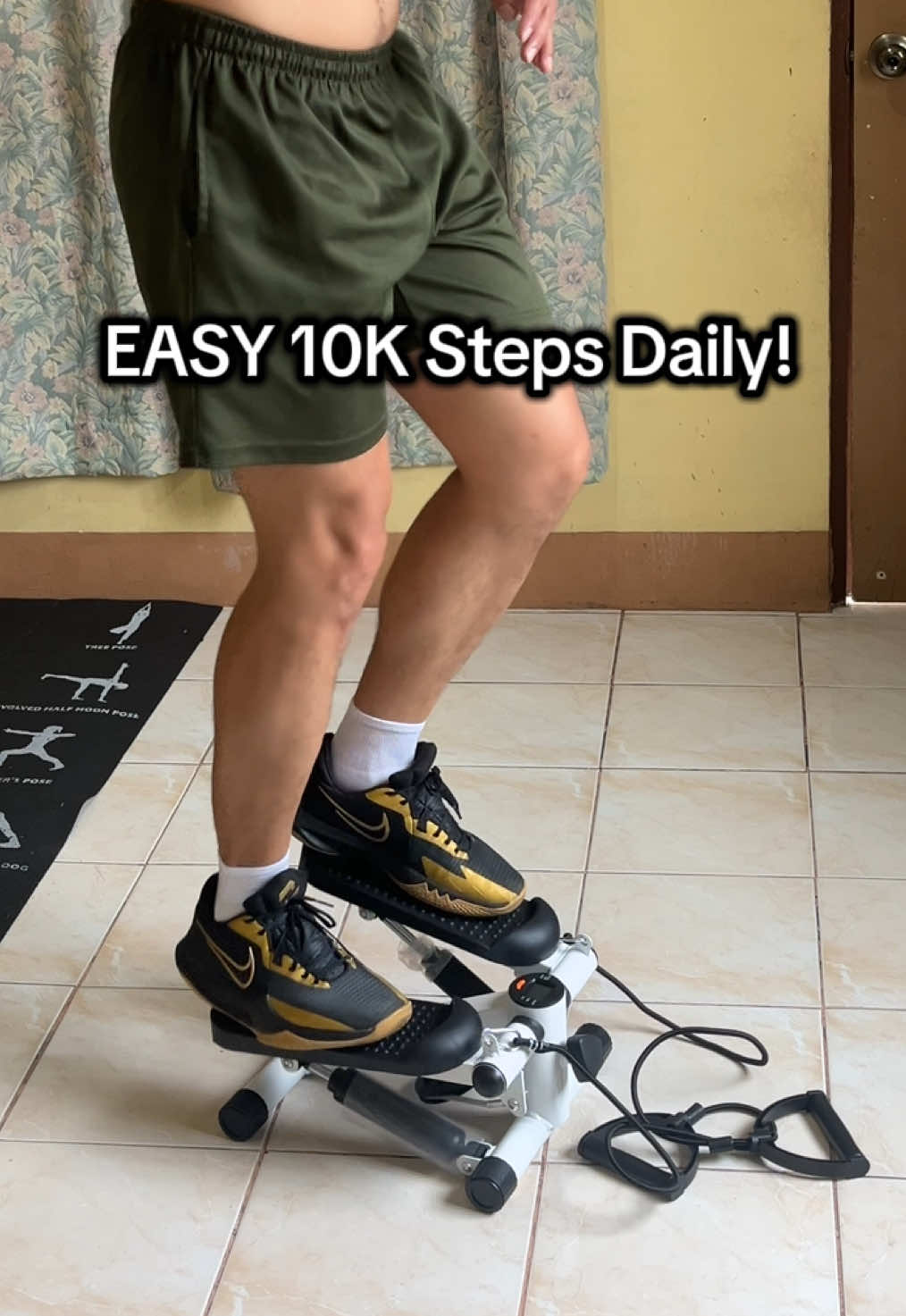 This stepper device for exercise will helps you to reach your 10k daily steps even at home! #stepper #homeexercise #homeworkout #workouts #exercise #Fitness #healthiswealth #dailyexercise #gymequipment #workoutequipment 
