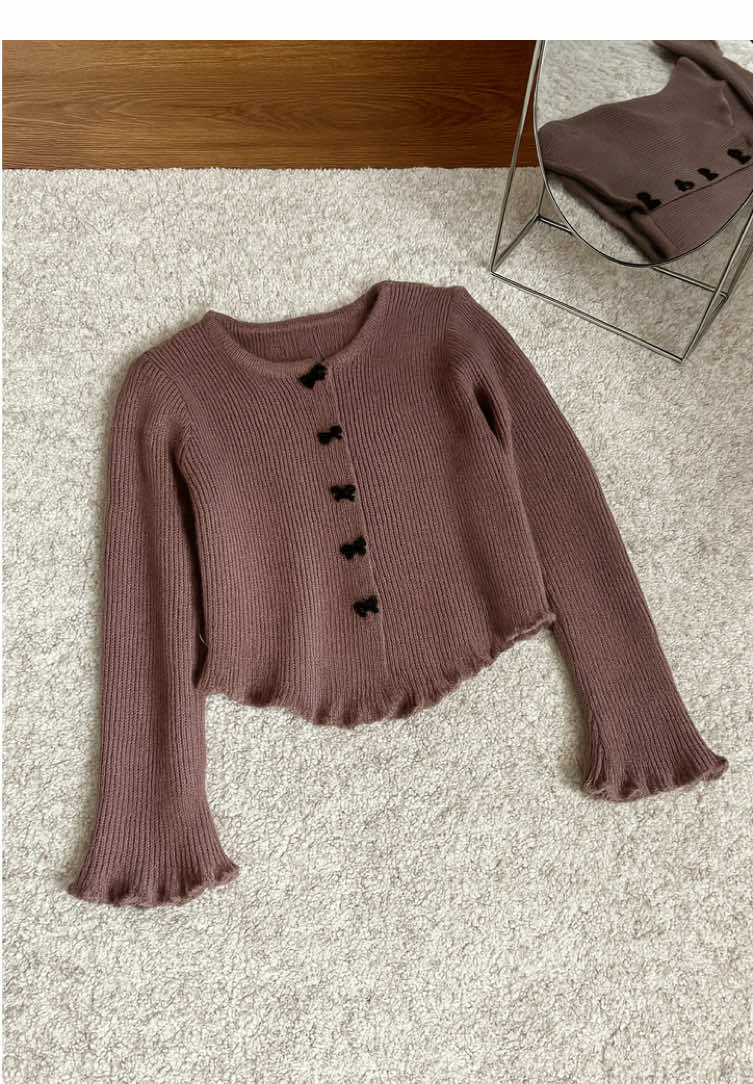 PLANIA CARDINGAN RIB KATUN🤎#affiliatemarketing #cantik #murah #affiliatetiktok #fypage #cardingan #murah 