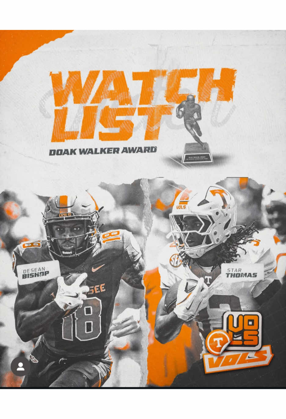 👀 While everyone’s focused on the QB battle… Tennessee’s RB room is quietly turning into one of the best in the country. Star Thomas. Desean Bishop. Peyton Lewis. Dylan Sampson. Don’t be surprised if the Vols have TWO 1,000-yard backs this season. 🐍🍊 #HeupelEffect #VolsRunDeep #RockyTop 