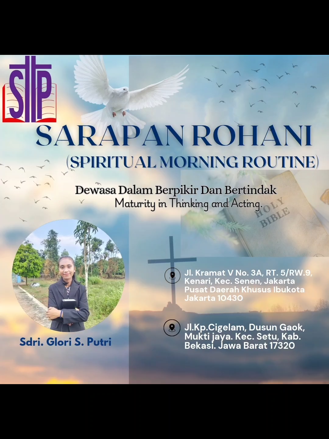 𝐊𝐨𝐧𝐬𝐞𝐥𝐢𝐧𝐠 𝐆𝐑𝐀𝐓𝐈𝐒 𝟎𝟖𝟏𝟗𝟏𝟑𝟎𝟏𝟓𝟖𝟖𝟖 | 𝐏𝐞𝐧𝐞𝐫𝐢𝐦𝐚𝐚𝐧 𝐌𝐚𝐡𝐚𝐬𝐢𝐬𝐰𝐚 𝐁𝐚𝐫𝐮 𝐒𝐓𝐓 𝐏𝐚𝐮𝐥𝐮𝐬 𝐉𝐚𝐤𝐚𝐫𝐭𝐚 𝟎𝟖𝟓𝟐𝟖𝟐𝟖𝟑𝟗𝟐𝟎𝟑 Sarapan Rohani Rabu, 6 Agustus 2025 Tema : Dewasa Dalam Berpikir Dan Bertindak Oleh Sdri. Glori S. Putri