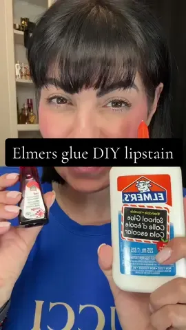 One of my oldest makeup hacks!!! #diylipstain #elmersglue #foodcoloringlipstain #lipstain #diylipstain 