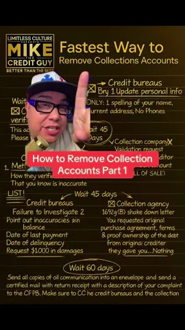How to remove collection accounts! #creditrepair #collections #collection 