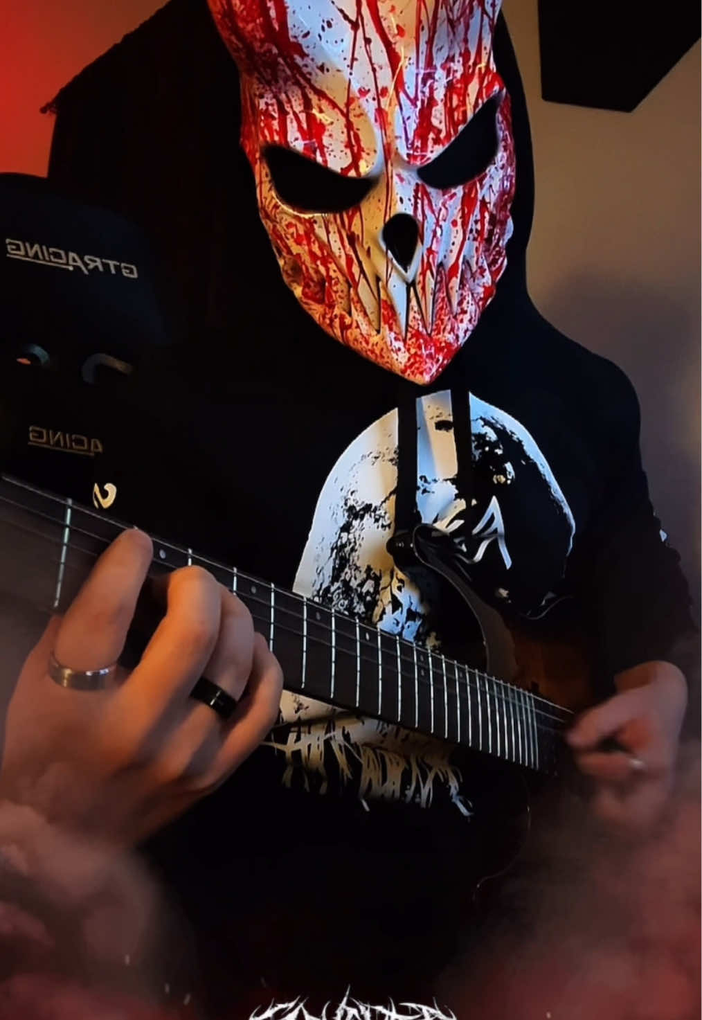 MY MASK FINALLY CAME IN!!!!! @Slaughter To Prevail #guitartok #capcut #slaughtertoprevail #guitar #metaltok #mask #fyp 
