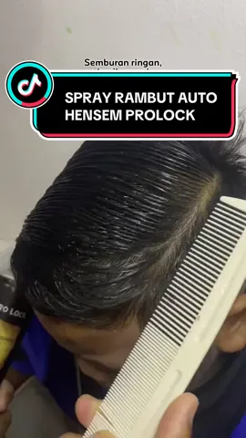AUTO HENSEM! Rambut kekal gaya 18jam tahan lama🤗 #prolockfreezingfinish  #sprayrambutprolock  #sprayrambut #hairstyle 