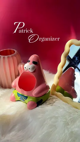 Who lives on your desk and holds your makeups? Patrick Star 🌟 #penholder #organizer #spongebobsquarepants #patrickstar #fyp 