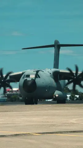 Great missions begin with great wings -  A400M leads the way ! #fyp #airbusa400m #groundcrew #mightyhornet  #aviationtiktok 