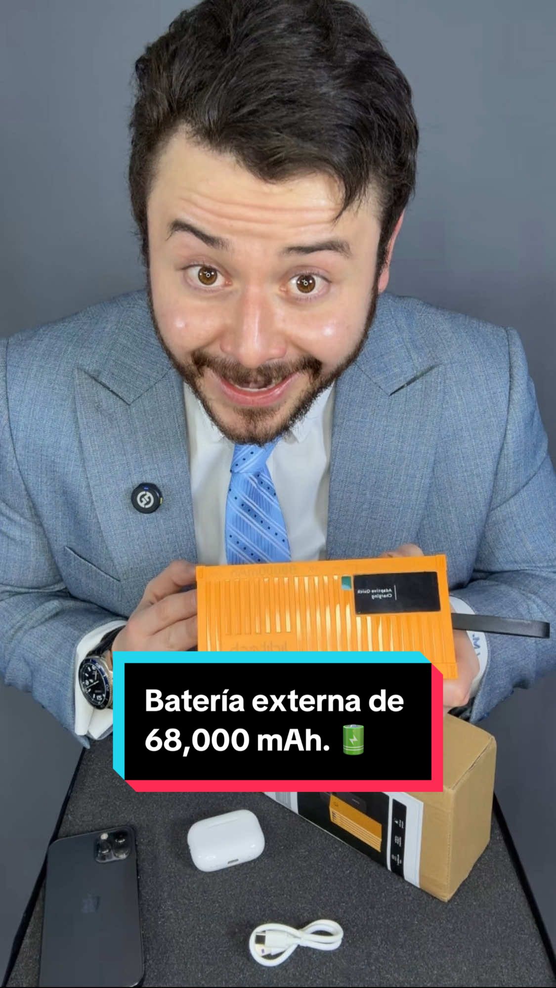 Con esta batería hasta a un avión le puedes pasar carga, cómprala aquí en #tiktokshop. 🔋 #publicidad #vamostiktokshop #bateria #tecnologia 
