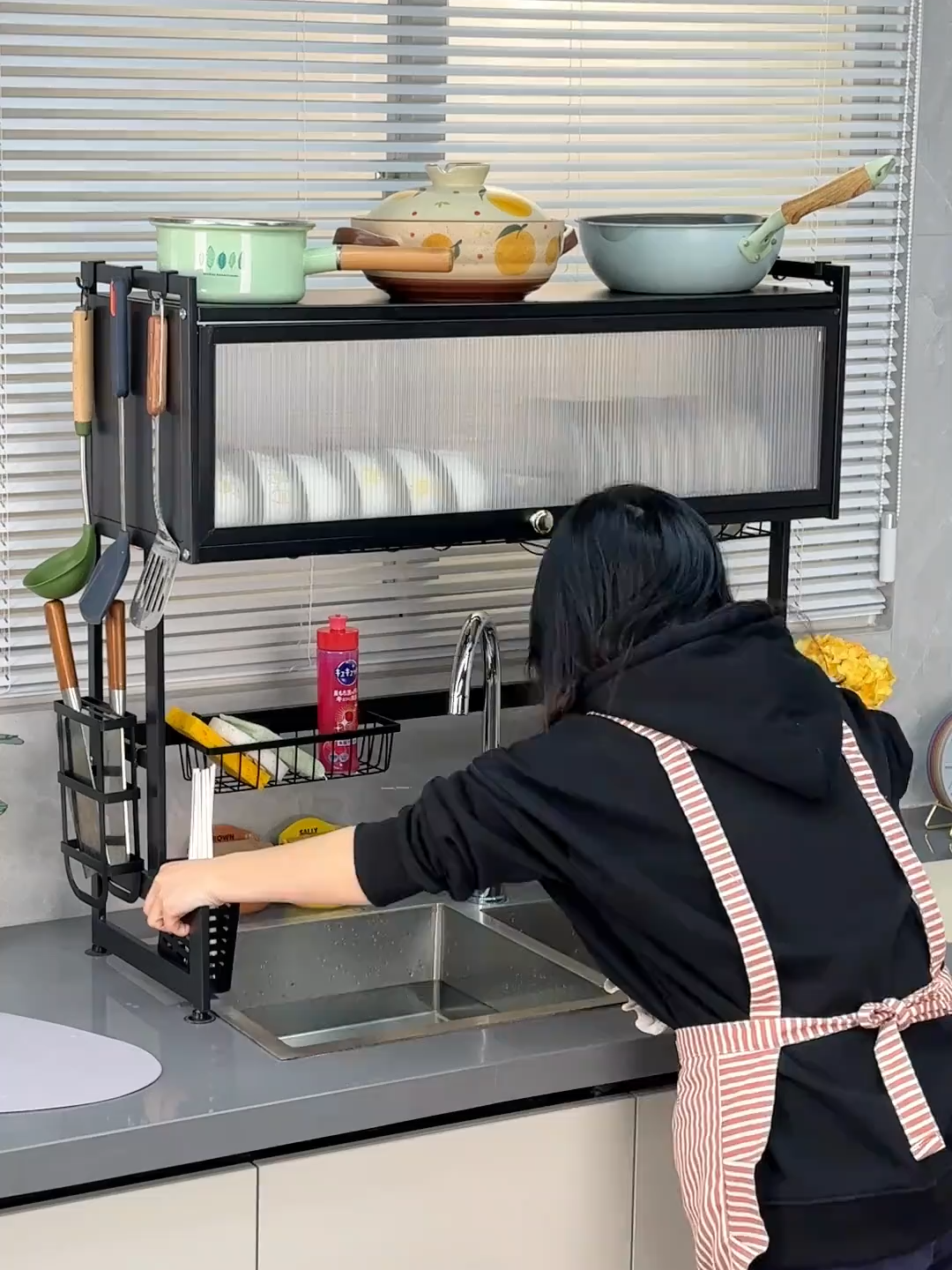 Kệ bát trên bồn rửa bát thông minh. #giadungtienich #dogiadungthongminh #kebatdiathongminh