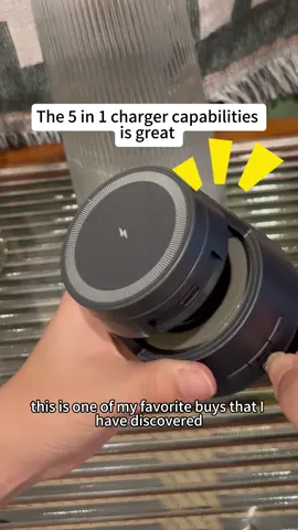 5 in 1 wireless charging station for iPhone.#shopfinds #earphones #wirelessspeaker #wirelesscharger #tiktokshop 