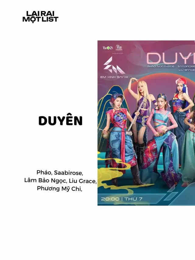 DUYÊN - Pháo, Saabirose, Lâm Bảo Ngọc, Liu Grace, Phương Mỹ Chi #duyen #emxinh #lyrics #lairaimotlist 