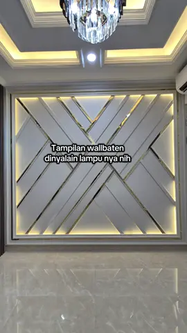 Mau dinyalain atau dimatikan lampu nya tetep estetik kok🥰 RDBOGOR PEMASANGAN SEJABODETABEK  #wallbaten #jasapasangplafonjabodetabek #moldingruangtamu #dekorinteriorbogor #walmoldinggypsum 