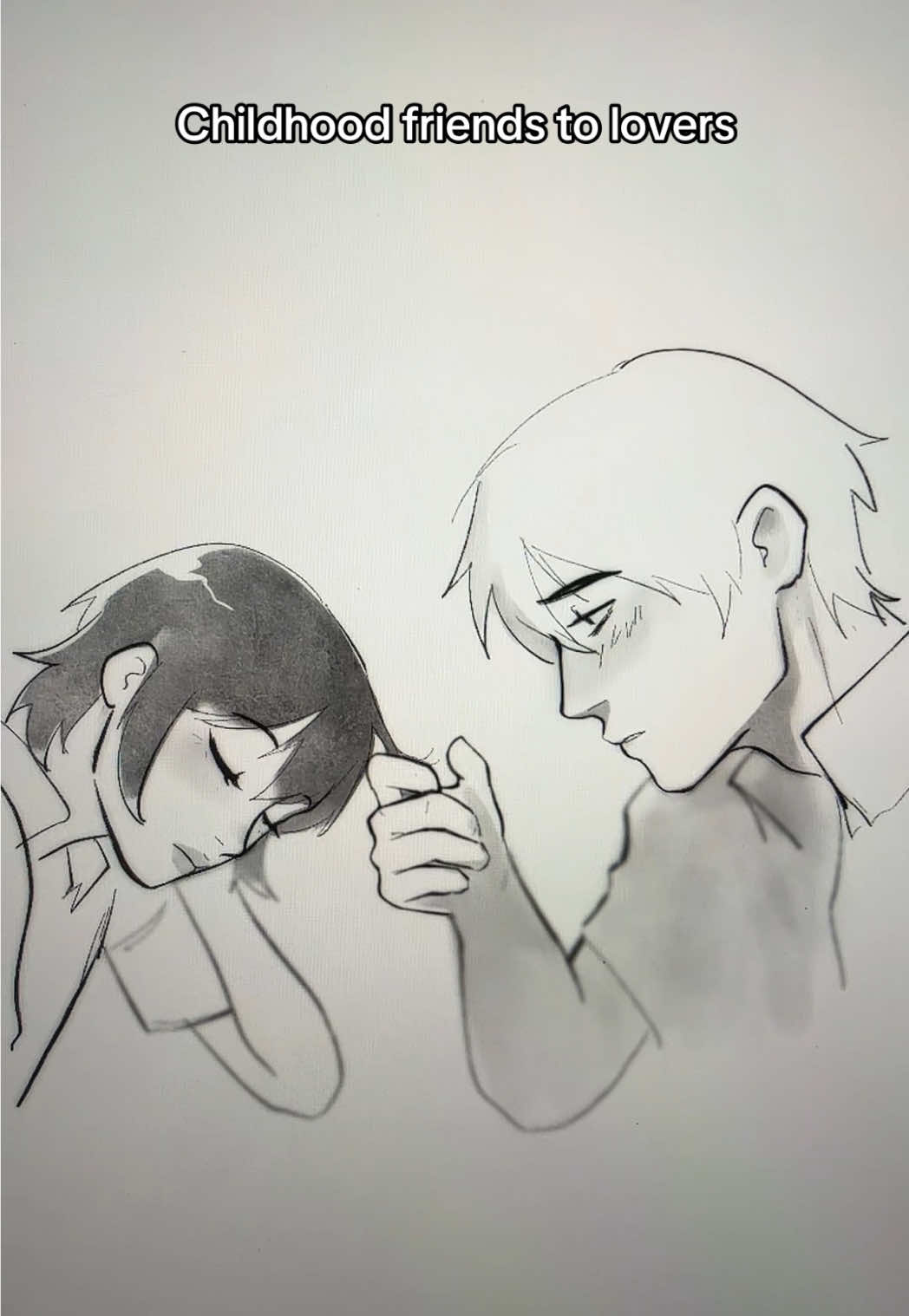 *cough cough* the childhood friend is almost always a second main lead so..  #fypシ #foryoupage #art #anime #artistsoftiktok #comic #drawing #Love #funny #couple #Relationship #friends #artistsoftiktok #friendstolovers #fictional #arttok #yearning #simp #shoujo #romance #