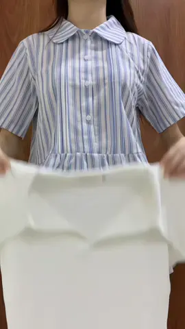 Áo thun nữ cổ sơ mi cotton mịn #thoitrangnu #xuhuongtiktok 
