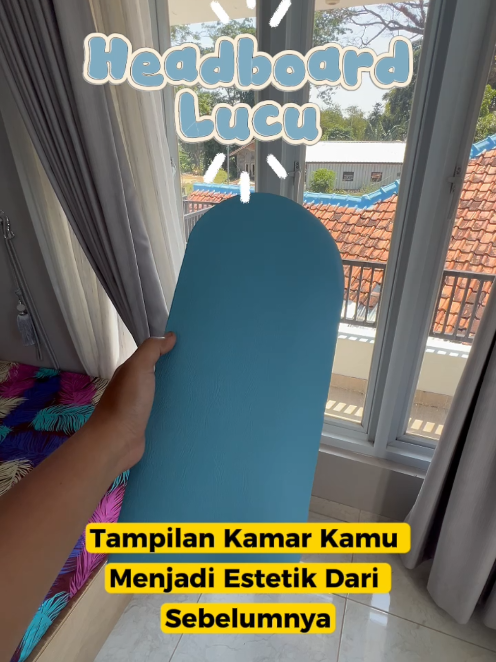 HEADBOARD WALL PANEL Sandaran Bermain Anak, Hiasan Dinding, Kasur. Bahan Kulit Oscar Sintetis, Empuk & Berkualitas. #keranjangkuning #fyp #headboard #anakkecil #hiasandinding 