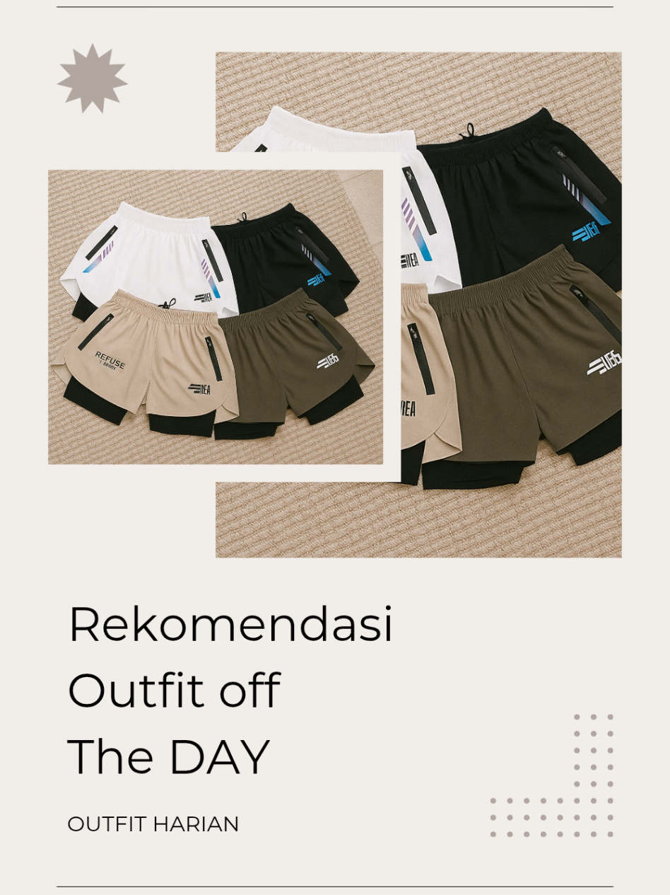 Celana Pendek Legging 2in 1 Zipper Waterproof #celanapendek  #celanalegging  #celanaolahraga  #celanatraining  #outfitideas 