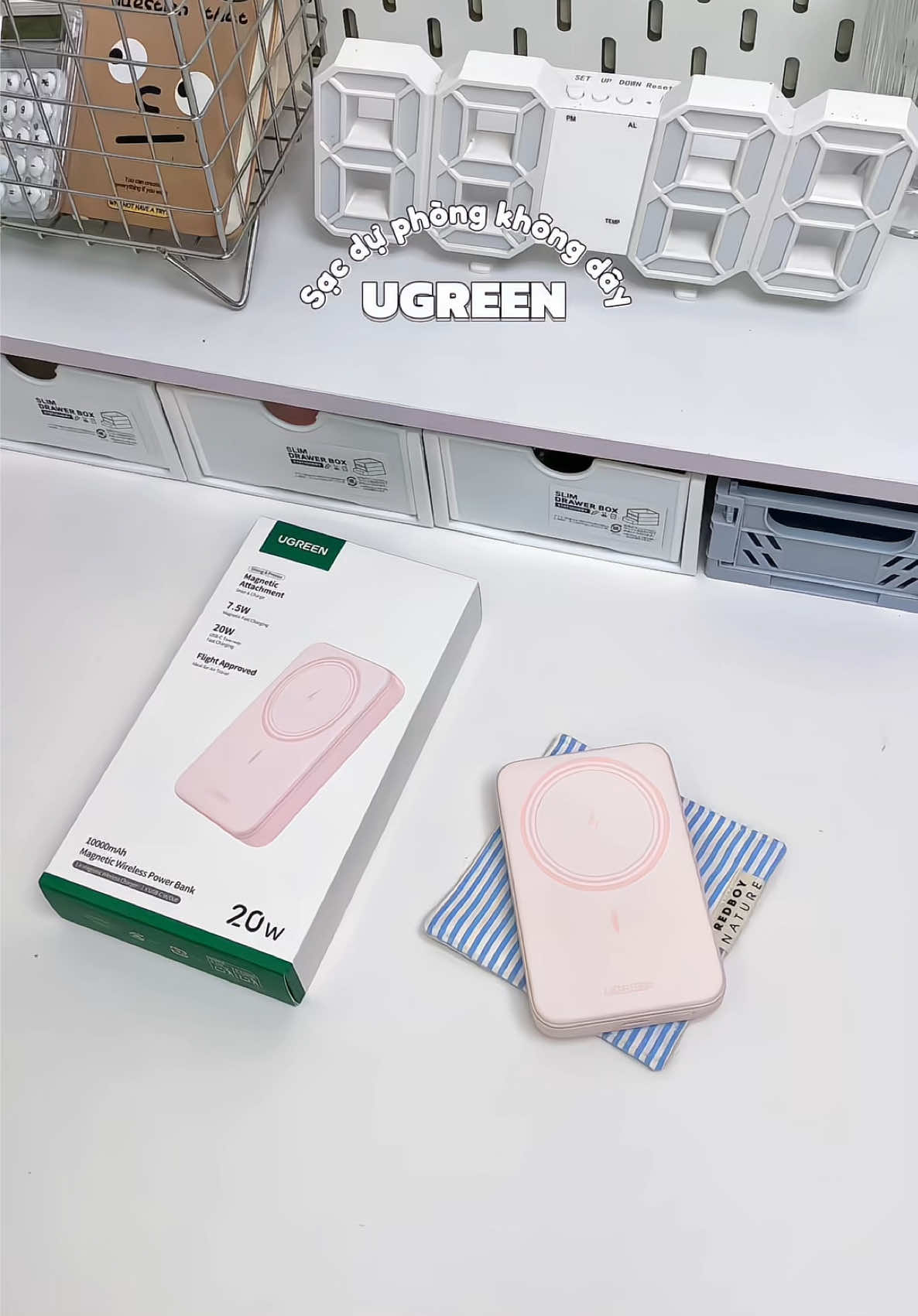 Sạc dự phòng không dây từ tính tiện lợi & nhỏ gọn 🔋🪫#nhyeeunbox #sacduphong #ugreen #sacduphongugreen #sacduphongkhongday #sactutinh #unboxing #review #xuhuong #viral 