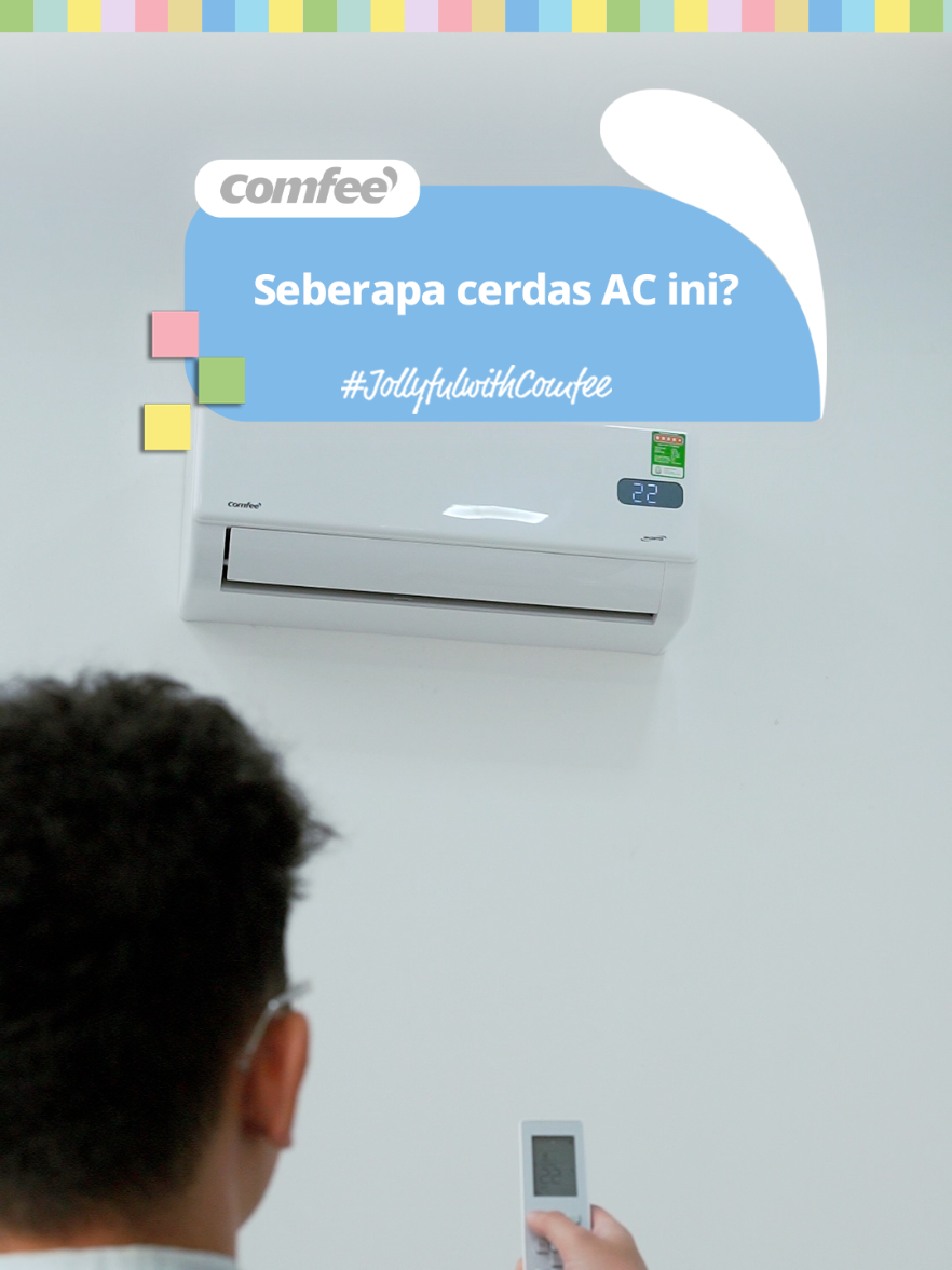 Pakai AC nggak harus ribet. Comfee Gusto 1 PK bersihin sendiri, atur suhu sendiri, dan tetap hemat listrik. Canggihnya bikin betah seharian di rumah! 🛒 Klik keranjang kuning dan coba sendiri kenyamanannya! #ComfeeBersamaKeriaan  #comfeeberwarnawarni #comfee #ComfeeAC #comfeeindonesia 