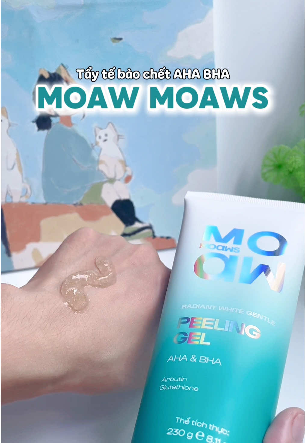 Peeling gel vừa ra mắt của nhà Moaw Moaws nè mí bà 🥰✨✅ #review #taytebaochet #taytebaochetbody #peeling #peelinggel #aha #bha 