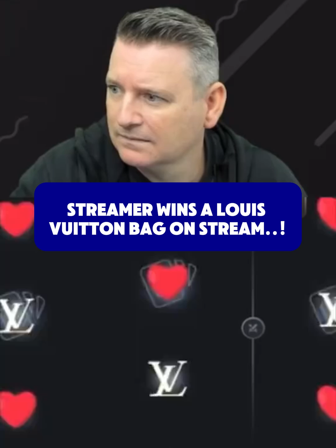 Streamer wins a Louis Vuitton bag on stream...! #packdraw #fyp #paratii
